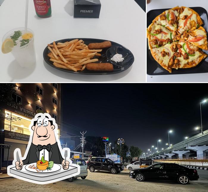The restaurant's food and exterior