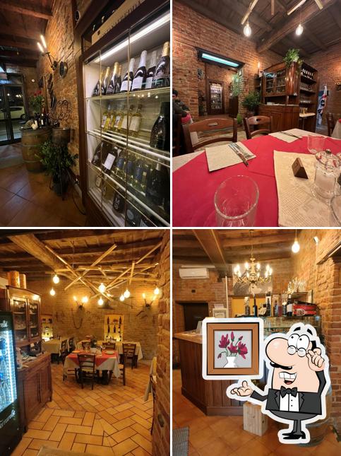 Gli interni di Antica Osteria sul Naviglio