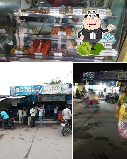 The picture of VK Reddy Sweets’s exterior and interior