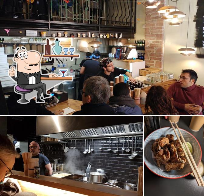 Dai un'occhiata agli interni di Sentaku Ramen Bar