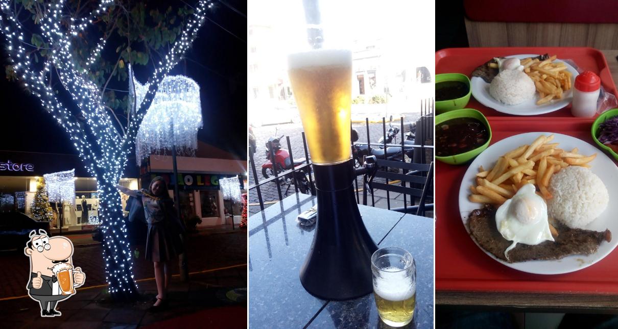 Você pode tomar uma tulipa de cerveja leve ou escura