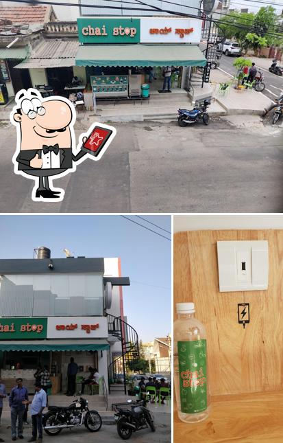 Among different things one can find exterior and beer at Chai stop