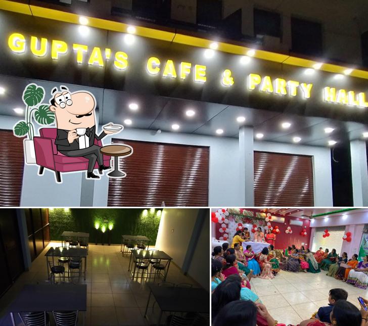 The interior of Gupta's cafe & party hall