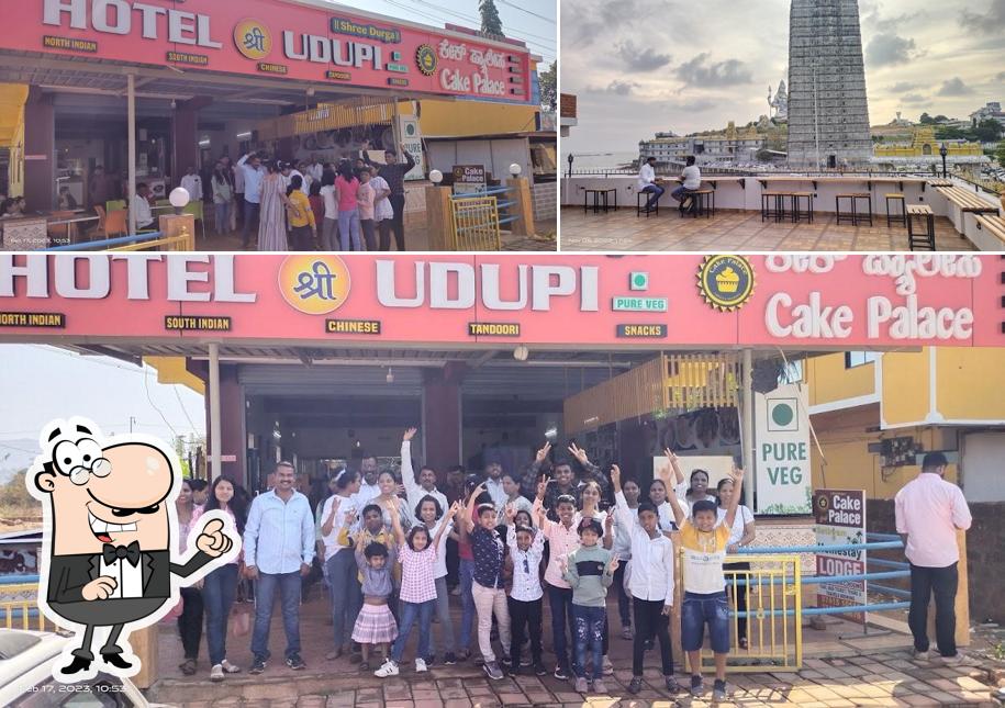 The exterior of Hotel Shree Udupi, Murdeshwar