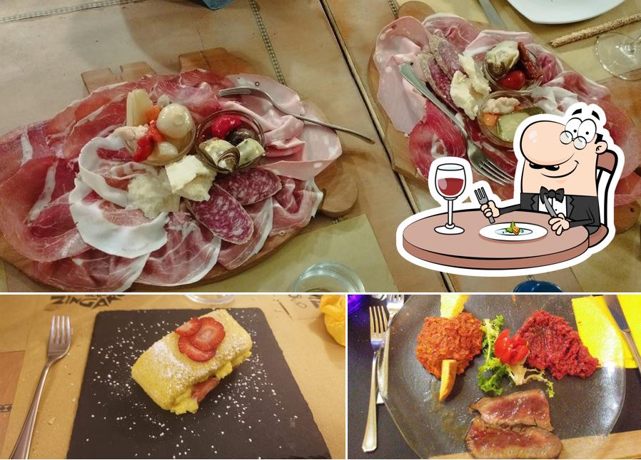 Platti al Osteria Dello Zingaro