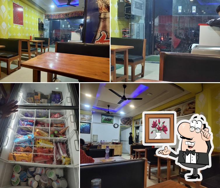 The interior of food center