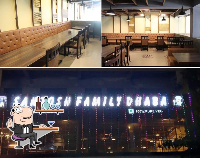 The interior of Santosh family dhaba