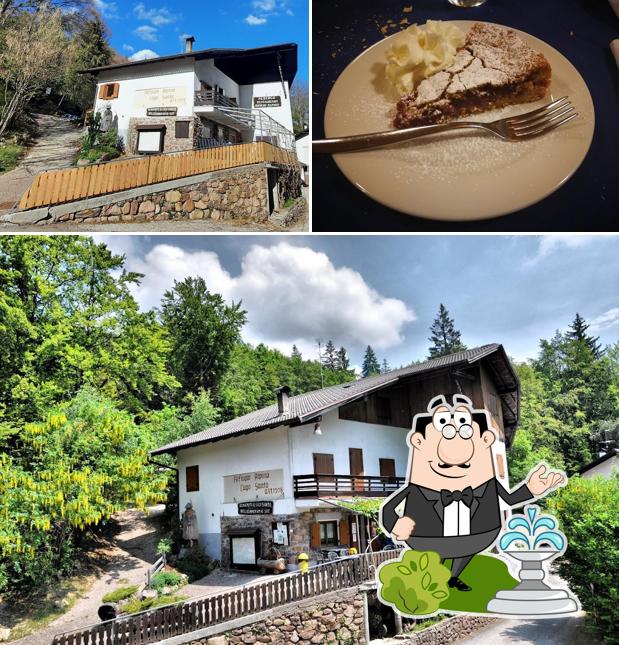 Tra le diverse cose da Albergo Rifugio Lago Santo si possono trovare la esterno e cibo