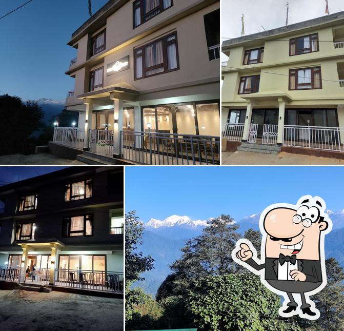 The exterior of Hotel Pelling Crest
