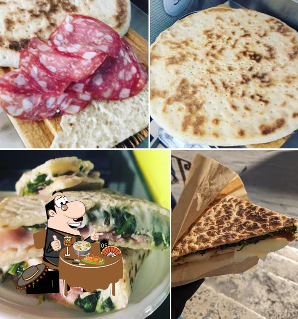 Focaccia al Piada e Delizie - Torta al testo, e Piadina senza strutto