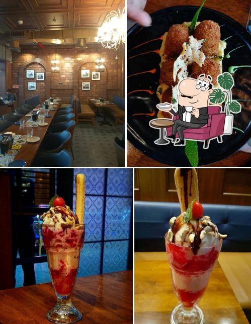 Take a seat at one of the tables at United Coffee House Rewind