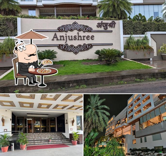 Take a look at the exterior of Hotel Anjushree