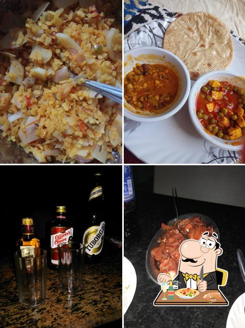This is the picture showing food and drink at Hotel Brar