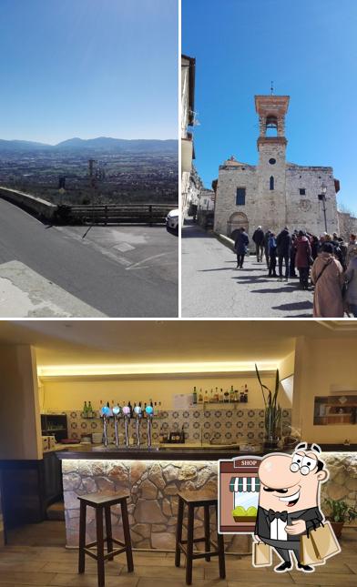 La foto della esterno e bancone da bar di La Giara