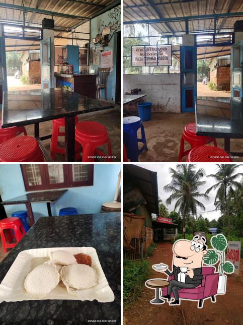 The interior of Anand Bhavan Vegetarian Hotel