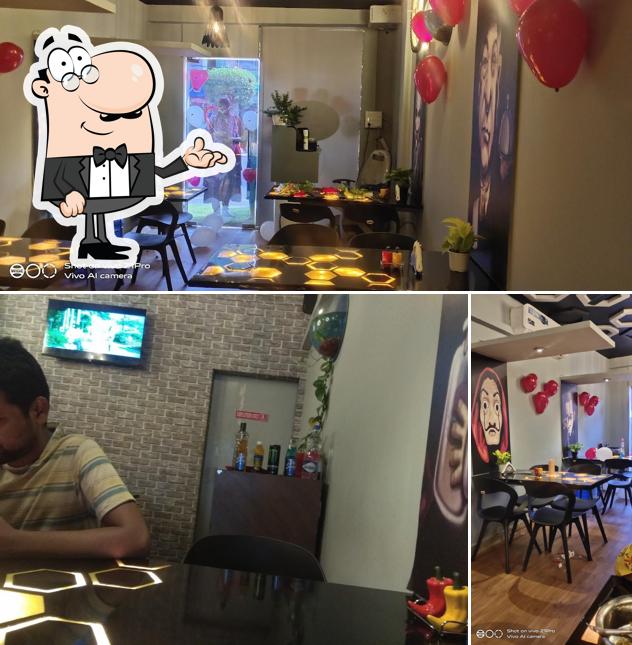 The interior of HUNGERZ HUB