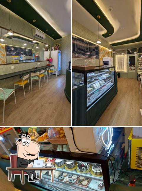 The image of interior and food at Le Monte