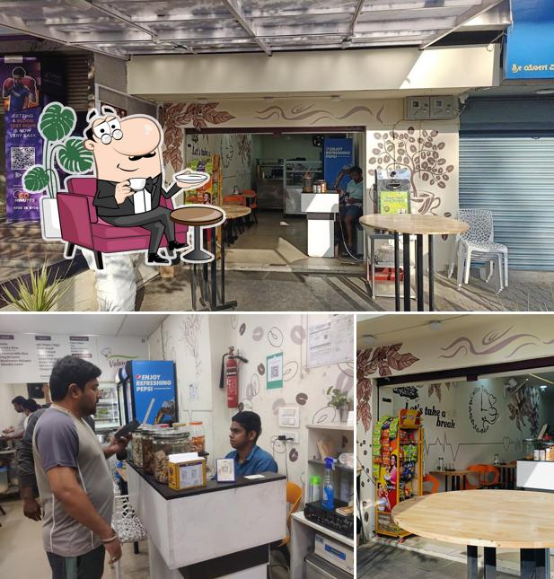 The interior of Valens Cafe