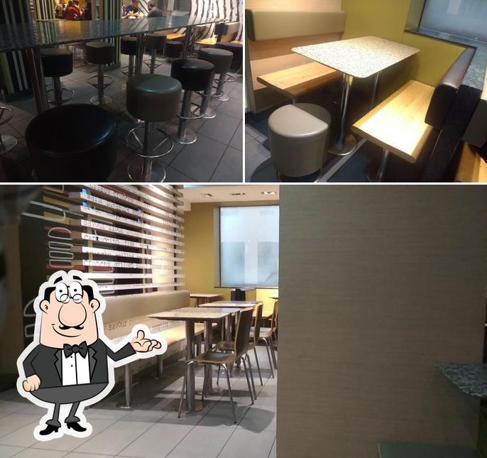 The interior of McDonald's