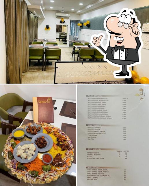 The photo of Osmania Family Restaurant’s interior and food