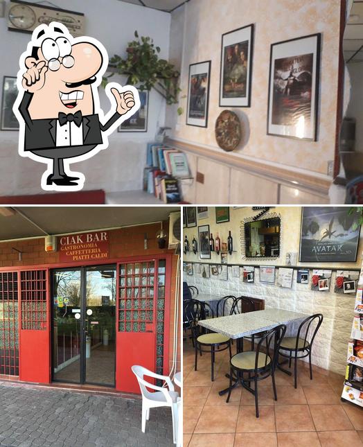 Gli interni di Ciak Bar