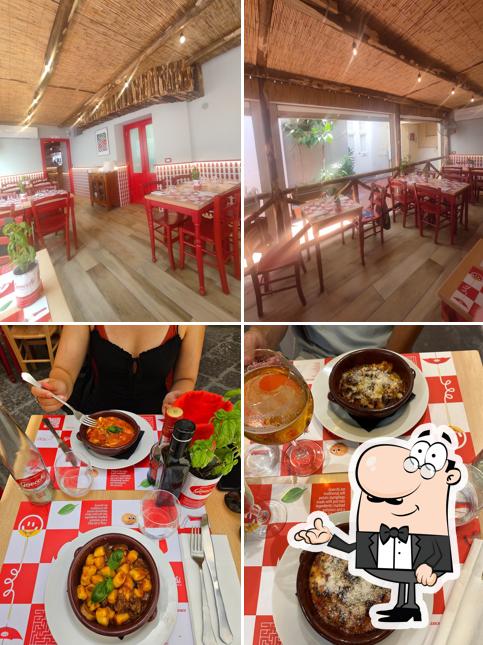 Gli interni di Gnocchi, osteria di famiglia