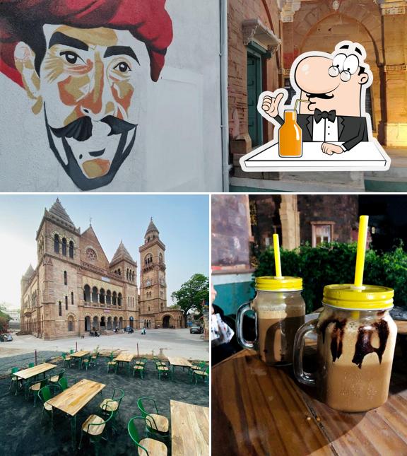 Enjoy a beverage at PIZZERIA DARBARGADH