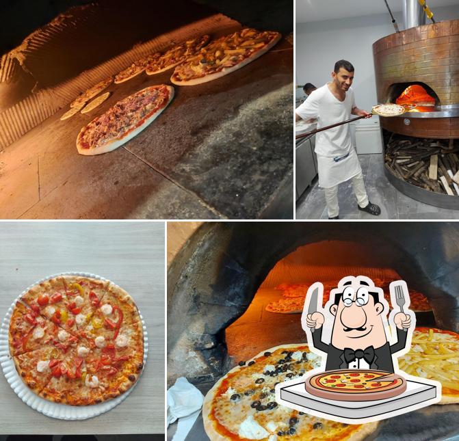 A Pizzeria d'asporto POMODORO E BASILICO, puoi goderti una bella pizza