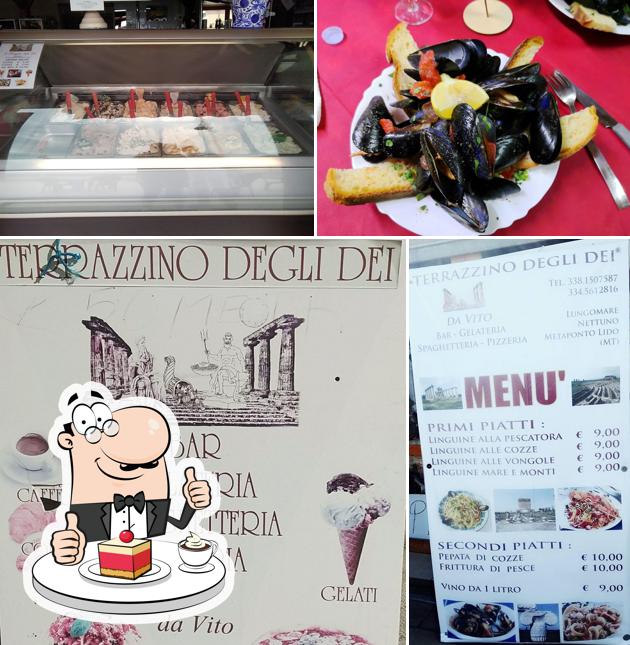 Il Terrazzino degli Dei offre un'ampia gamma di dessert