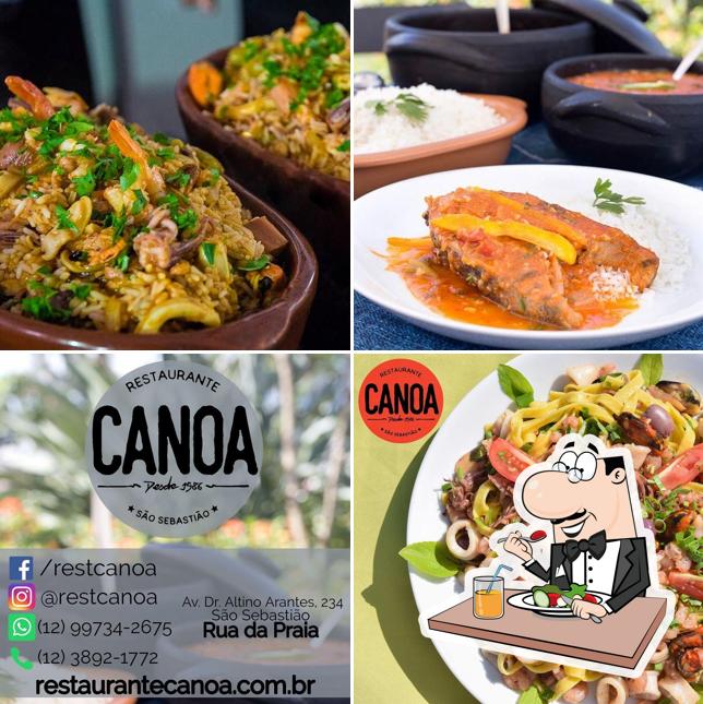 Comida em Restaurante Canoa