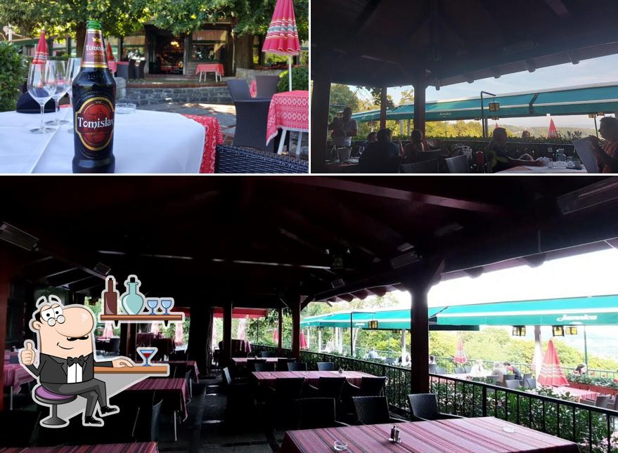 Questa è la immagine che raffigura la interni e birra di Restoran Šestinski Lagvić