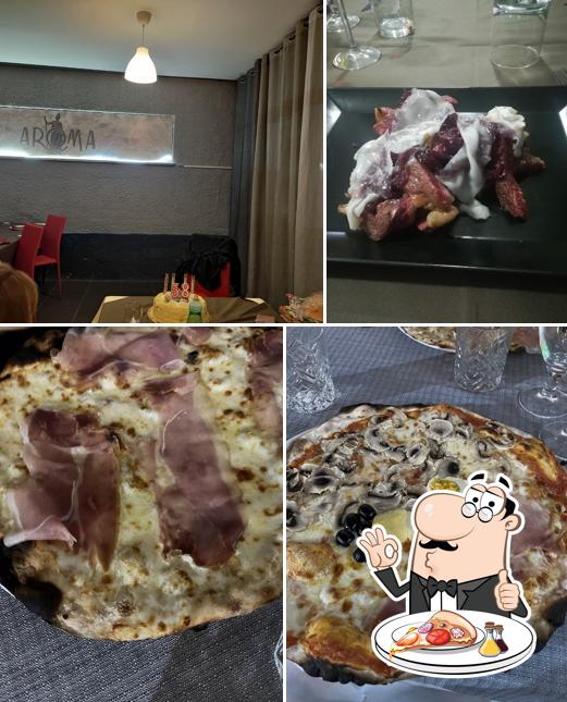 A Aroma ristorante pizzeria, puoi ordinare una bella pizza