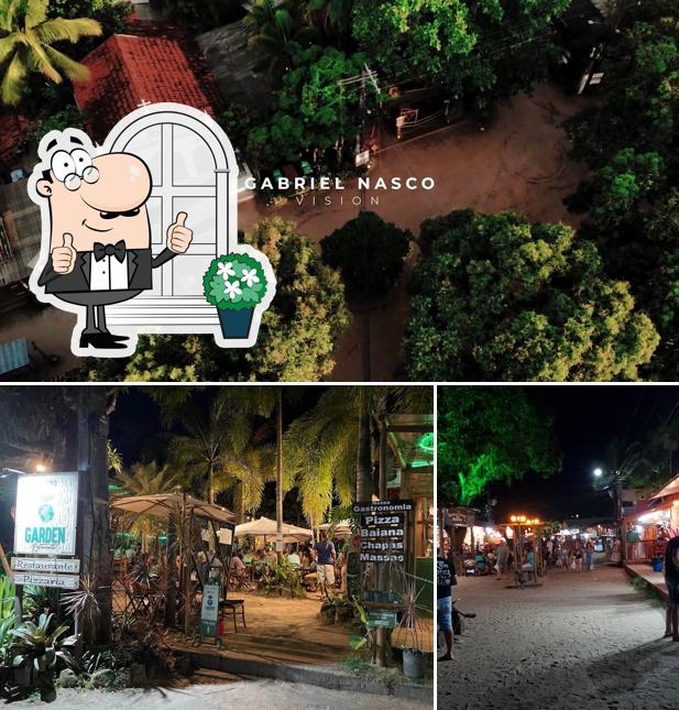 Desfrute da vista do exterior Garden Restaurante e Pizzaria