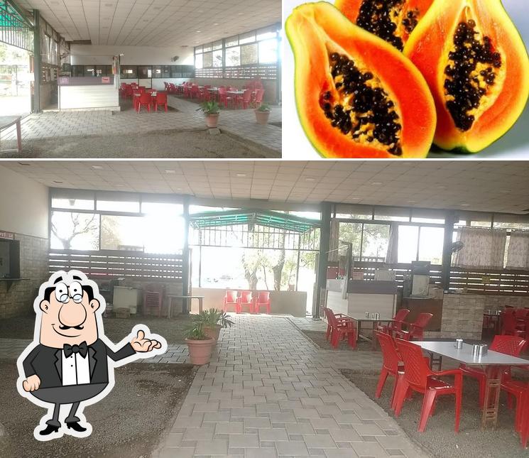 Take a look at the photo displaying interior and food at Hotel Pankaj