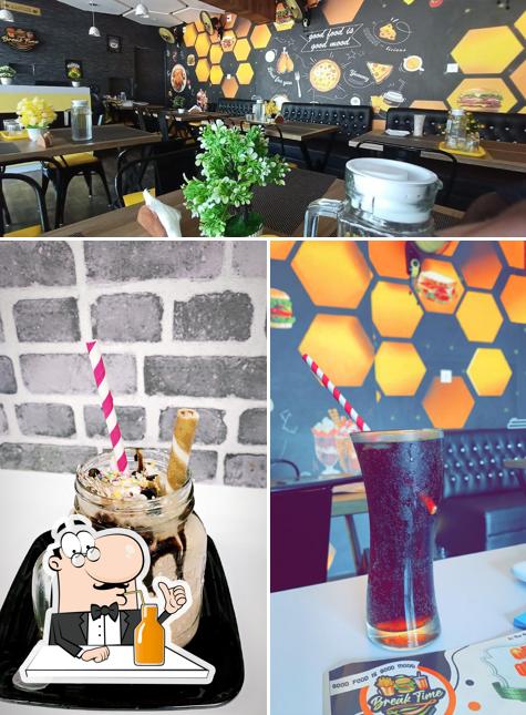 Break Time provides a variety of drinks