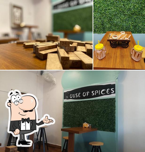 The interior of House of spices cafe