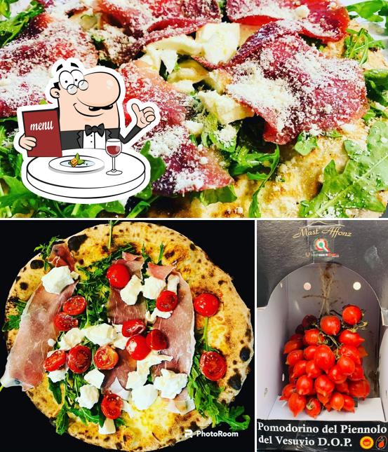 Cibo al pizzeria fiori di zucca