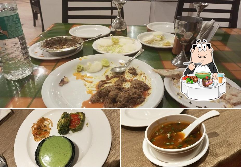 Hot and sour soup at saffron fine dine restaurant amravati
