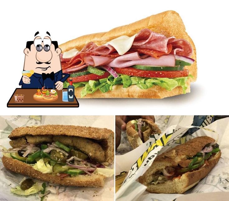 Subway serves sandwiches and other lunch meals