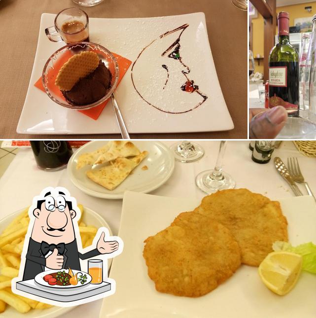 La immagine di cibo e vino da Vicoletto
