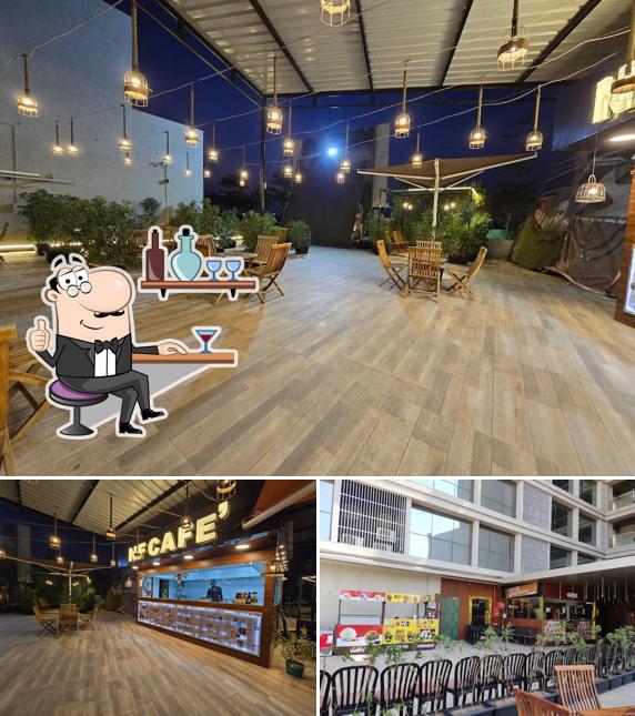 The interior of Nf cafe motera