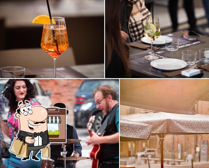 La esterno e bevanda del ristorante
