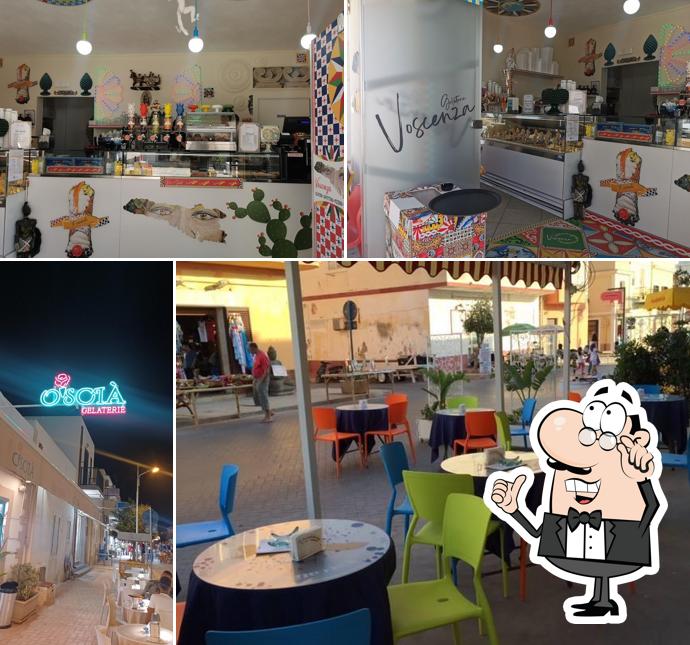 Gli interni di Gelateria o'scià