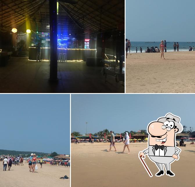 Enjoy the view at the outside area of Good Luck Beach Cafe