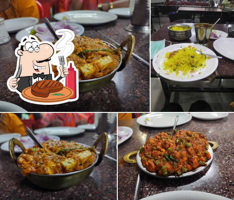 Get meat dishes at Hotel Jagdamb pure veg