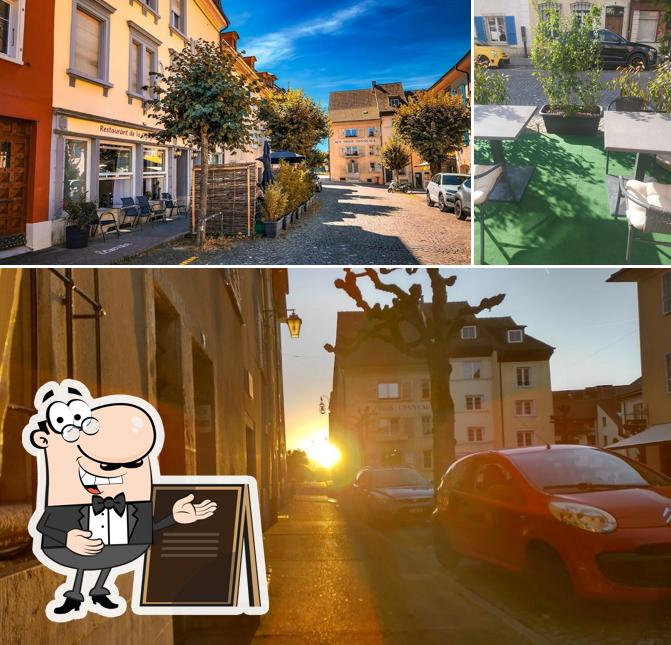 Gli esterni di La Cigogne Restaurant bar, appartement hotel