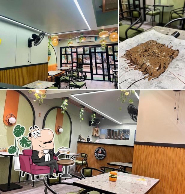 The interior of Mr Sandwich