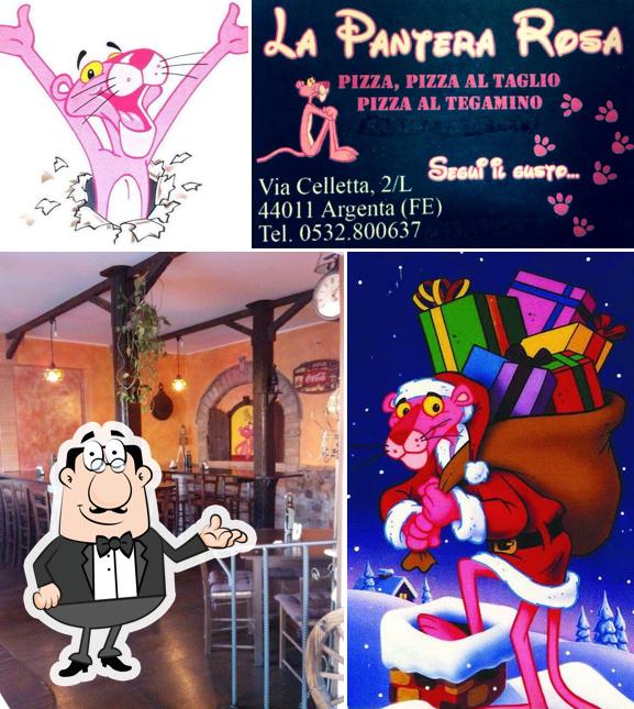Gli interni di La Pantera Rosa