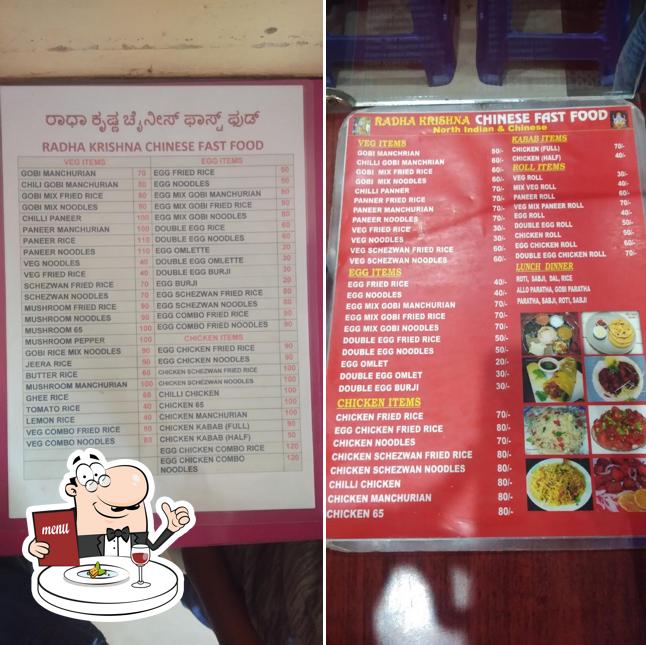 Food at Radha Krishna Chinese Fast Food