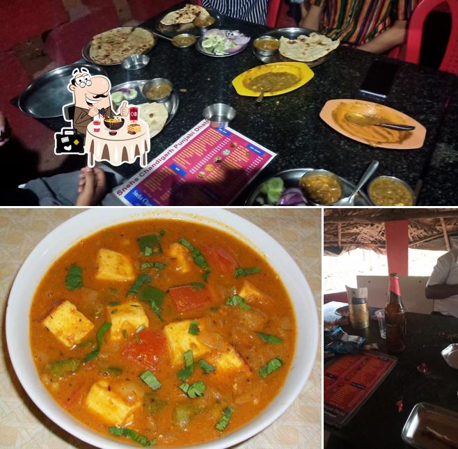 This is the picture showing food and beer at Sneha Punjabi Dhaba